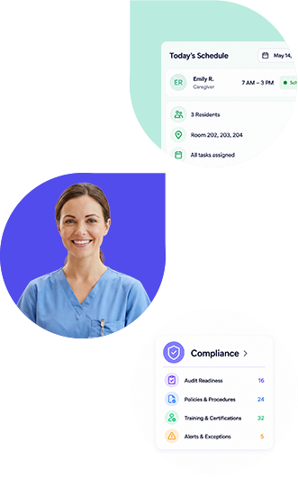 Assistly caregiver scheduling and compliance